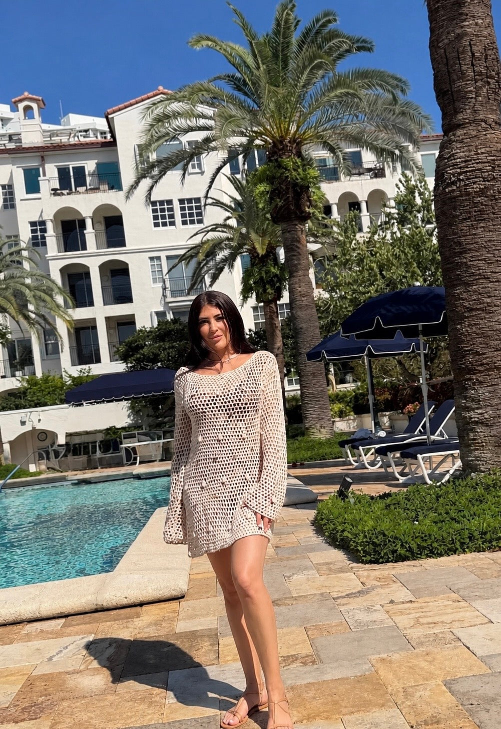 Seashell Mesh Coverup