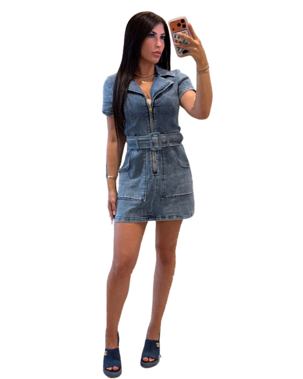 Stella Denim Mini Dress